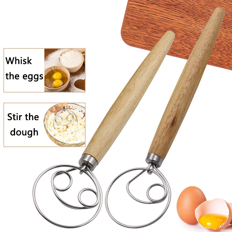 Danish Pancake Pan - قاطع خبز للمطبخ، مضرب عجين دنماركي،
