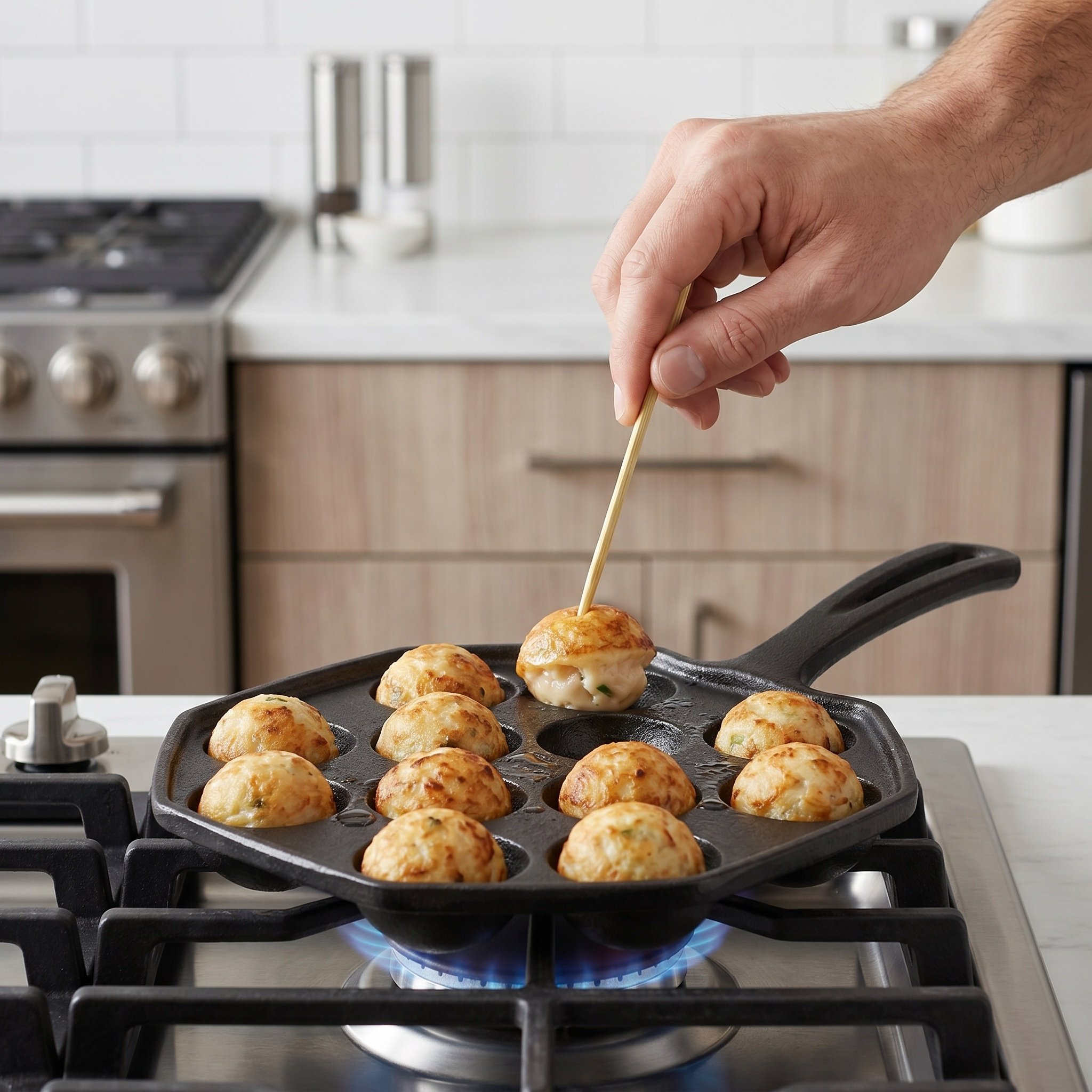 12 قطعة: صينية تاكوياكي من الح - مراجعة Takoyaki Grill Plate وسعره
